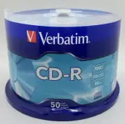 Verbatim CD-R 52x Speed 700MB 80 Min Media Disc Spindle