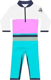 [weVSwe] Baby Toddler Sun Protection Rash Guard Swimsuit with Crotch Zipper