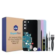 Samsung Galaxy S22 Plus Compatible Charging Port & Back Cover Lens Installed Replacement DIY Repair Tools Kit