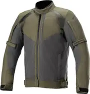 Alpinestars Headlands Drystar Motorcycle Textile Jacket, black-green, Size S for Men Black Green
