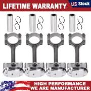 For Buick Chevrolet GMC Saturn 2.4L Pistons & Rings Connecting Rod Kit 12654958 (for: Chevrolet)