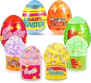 BEIGUO 4 Pack Easter Egg with Slime Toys Inside for Kids Boys Girls Easter Basket Stuffers Gifts