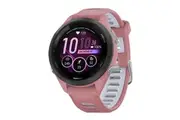 Garmin Forerunner 265S Smart Sports Watch (Black with Light Pink/Whitestone Band, 42mm)