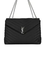 Saint Laurent Lou Lou Large Chain Bag in Matelasse