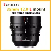 7Artisans 35mm T2.0 Full Frame MF Cinema Lens for Leica SL SL2 Panasonic L mount