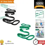 Eco-Friendly Yoga Stretch Strap - Non-Elastics 2-Pack for Enhanced Flexibility