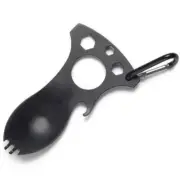 Outdoor Multifunctional Camping Spoon Stainless Steel Tableware Portable Picnic