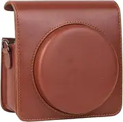 NFGZFNMKYW Protective Case Fit for Instax Fit for Square Sq6 Scratch Resistant Travel Use Protector(Brown)