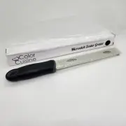 Color Cuisine Microetch Zester Grater with Plastic Blade Cover Black