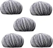 Variegated Yarn - Cotton Multi Color Yarn,5X Comfortable Soft Cakes for Crocheting, Scarf Shawl for Hand Crocheted Knitting Handicrafts