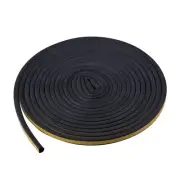 Self Adhesive Sealing Strip Door Insulation Strip 5M Black D Shaped Car7004