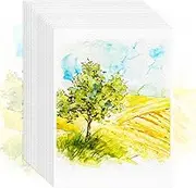 64 Sheets Watercolor Paper, 5"x7" Water Color Paper, 140lb/300gsm Artist Sketch Easel Acrylic Painting Loose Drawing Paper Bulk, Art Supplies for Kids Child Adults, Watercolors, Watercolor Paint Set
