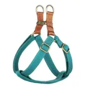 Step in Dog Harness with Metal Buckles, Freedom Nylon XS: Chest 11-14" Blue