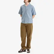 Corridor Striped Seersucker Short Sleeve Shirt