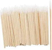 300 Pieces Wooden Handle Cotton Swab Tattoo Permanent Supplies Tipped Applicator Cotton Swabs Makeup Cosmetic Assistant Sticks For Eyebrow Tattoo MakeupMicroblading Supplies Cotton Sticks Pointed Q