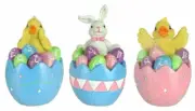 Egg Shell Easter Pals Easter Figurines - Set of 3 - TOTALLY ADORABLE!!!