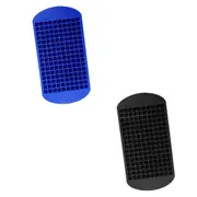 Ice Cube Tray Ice Maker Mold Frozen Cubes Silicone Mini Small DIY - 2pcs