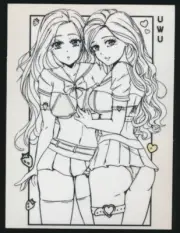 GamerSupps WAIFU Creator Cup Sticker SP SUPER RARE VARIATION BORDIE & ACHES