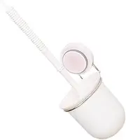 JOINPAYA ABS Stainless Steel Toilet Brush Set Wall Mount Cleaning Brush Holder Suction Cup Brush Storage Cup Bidirectional Design for Easy Cleaning