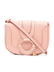See By Chloé Mini Hana Grained Leather Shoulder Bag in Fallow Pink