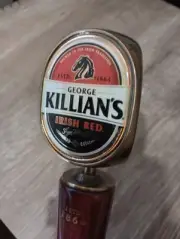 George Killians Irish Red Draft Beer Tap Handle 13" Signature Wooden Knob NIB