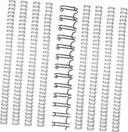 BUTIFULSIC 100pcs Notebook Binding Ring Binding Spines Cinch Spiral Binding Loose Leaf Binder Rings Notebook Binding Coils Twin Loop Wire Binding Notebook Binder Rings Iron Books
