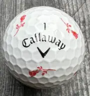 Callaway Chrome Soft Truvis Brookside Golf Club Red Rose Rare New Golf Ball (1)