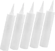 WATIIFUFU 5PCS Refillable Caulking Tube for Household Use Durable Empty Sealant Tubes for Indoor Outdoor Applications for Tile and Repair