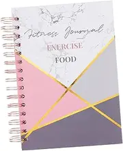 Elegant Fitness Journal for Women Home Gym Workout Planner Portable Accessory for Workout Tracking