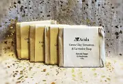 4x~Acala Green Clay Dreanium & Lavendar Bar Soaps~25g ea~Natural & Handmade~New~