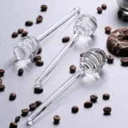 1/3/5Pcs Mini Glass Honey Dipper Stick for Honey Jar Dispense Drizzle Party AU