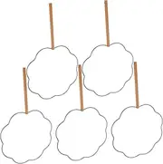 BATHVEVE DIY Hand Fan 5pcs Petal Shape Folding Fan Ribs for Japanese Hand Craft