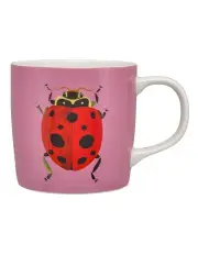 [Maxwell & Williams] Pete Cromer Garden Party Mug 370ml Ladybird Gift Boxed in Pink