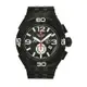 阿爾卑斯軍錶S.A.M 紅色警戒系列重磅款/黑色錶框/黑色橡膠錶帶/50mm