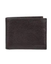 Men's RFID Slim Billfold Wallet, Brown Pebble, One Size