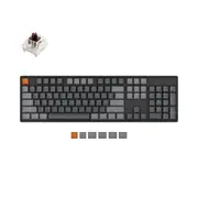 K10 Swappable RGB Backlight Aluminum Brown switch Wireless Mechanical Keyboard