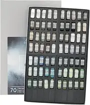 [Jack Richeson] 70 Piece Color Value Greys Hand Rolled Soft Pastel Set