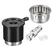 Steam Release Handle, Float Valve Replacement Parts, with 2 Silicone Caps