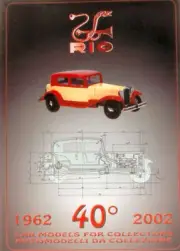 Model Car Magazine Book Booklet rio Catalog rio (Old rio) 40mo Anniversary
