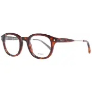 Tod's TO 5196 Unisex Brown Optical Frame Plastic Spots Full Rim Round Eyeglasses
