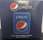 Pepsi Portable 6 Can Mini Fridge Cooler, Minor scratches (See Photos)