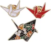 [Healeved] 3Pcs Creative Alloy Brooch Cartoon Pins for Clothing Accessories Unique Red White Black Breastpins for Parties Birthdays and Carnivals