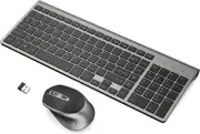 Wireless Keyboard Mouse Combo, J JOYACCESS Cordless Keyboard and Mouse, 2.4G ...