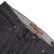 Agave NWT Jeans Size 35 US Rocker Classic Taper In Blue Striped Cotton Blend