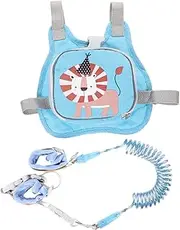LRXIYODE 1Set Leash Harness Backpack with Reflective Leash Lost Safety Harness for Travel and Outdoor Activities Spring Rope Lion Design