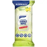 Hercules Antibacterial Wipes 80 Pack Lemon