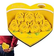 Memo Notepad - 156 Sheets Love Shape Flower Paper Carving Art - Paper Carving Notes, Flower Shape Non-Sticky Creative Papers Card Craft for Men, Women, Desk