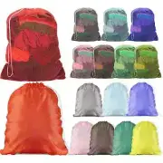 1/3-Pack Lightweight Nylon & Mesh Large Capacity Laundry Bag with Drawstring Top