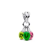Pandora 793568C01 Stranger Things Glow-in-the-Dark 'RUN' Dangle Charm - Sterling