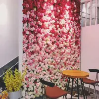 在飛比找Yahoo!奇摩拍賣優惠-花牆 背板 人造花 仿真花 拍照 攝影背景 婚禮佈置 DIY